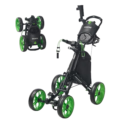 FLAGTAG Golf Push Cart 4-Wheels